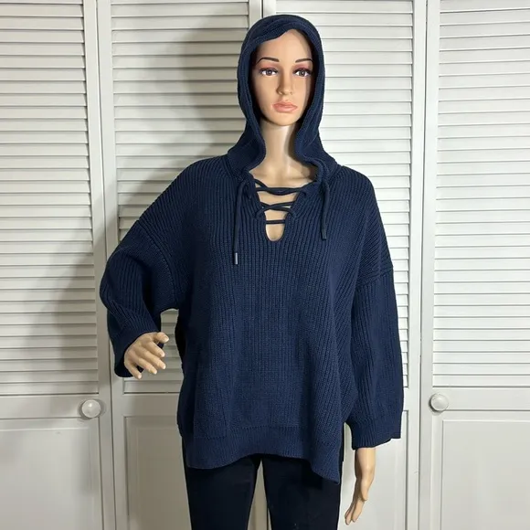 NWT TUCKERNUCK MSRP $198 Navy Knit Declan Pullover Small