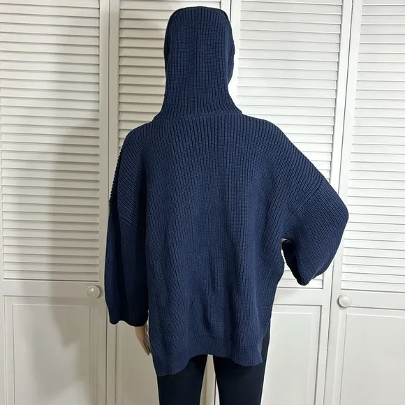 NWT TUCKERNUCK MSRP $198 Navy Knit Declan Pullover Small