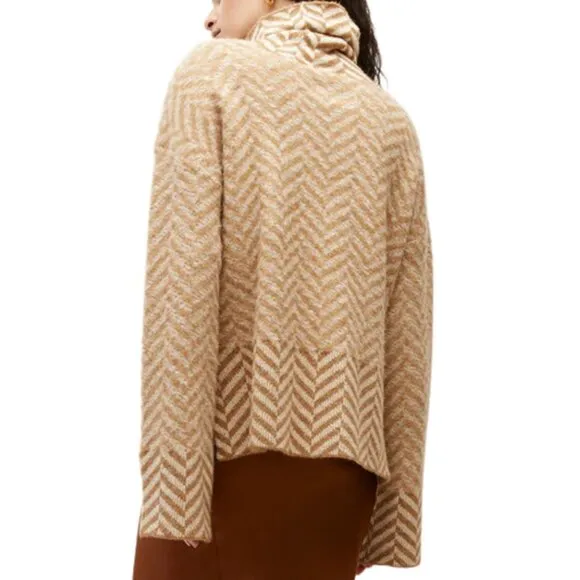 NWT Veronica Beard Bologna Herringbone Knit Sweater Size Medium