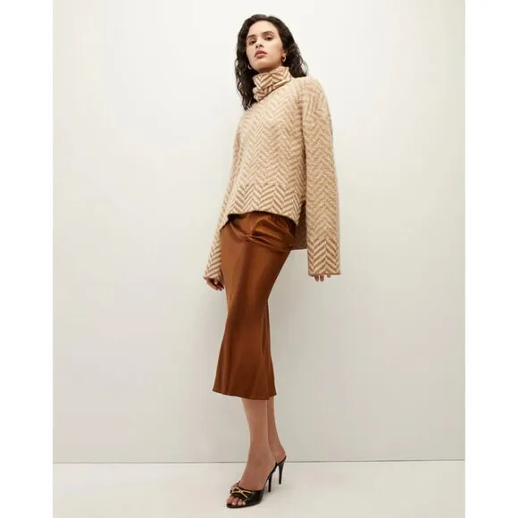 NWT Veronica Beard Bologna Herringbone Knit Sweater Size Medium