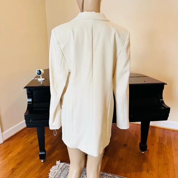 NWT ZARA CLASSIC TAILORED MINIMALIST LUXURY DOUBLE BREASTED JACKET BLAZER