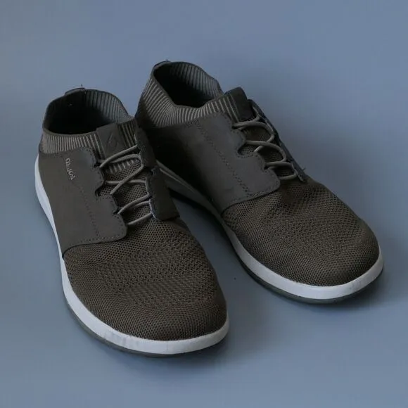 OluKai Makia Ulana Kai Olive Green Mesh Slip On Sneakers Men’s Size 8 Pre EUC