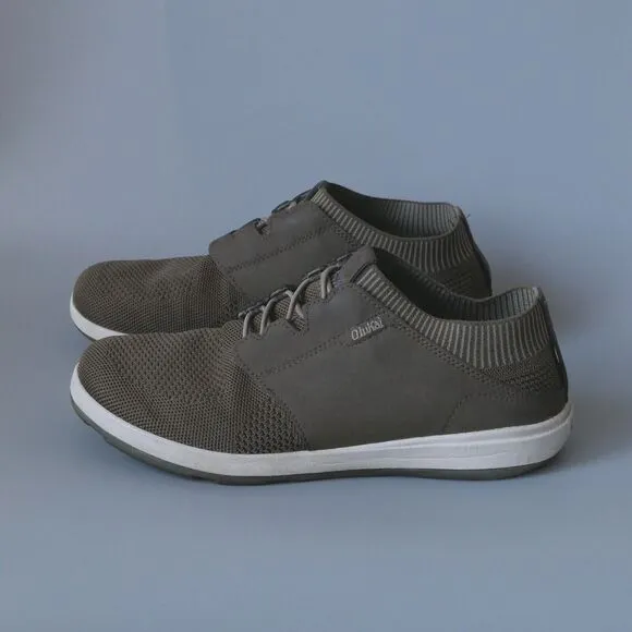 OluKai Makia Ulana Kai Olive Green Mesh Slip On Sneakers Men’s Size 8 Pre EUC