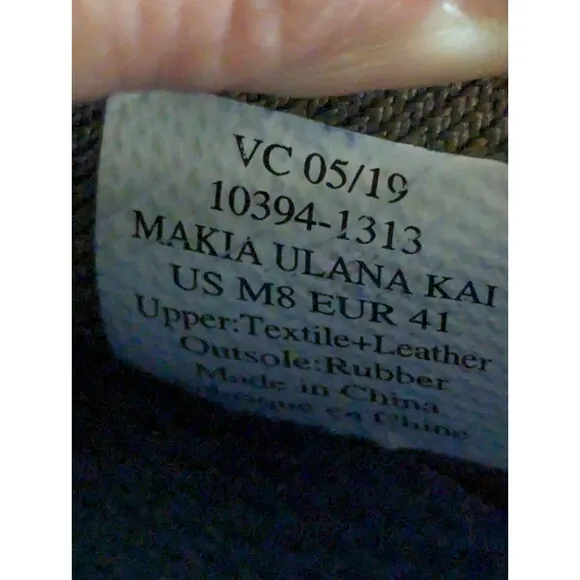 OluKai Makia Ulana Kai Olive Green Mesh Slip On Sneakers Men’s Size 8 Pre EUC