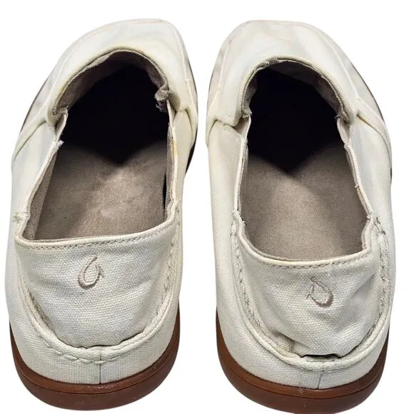 OluKai Men's Nohea Canvas Slip-On Comfort Shoe Size 14