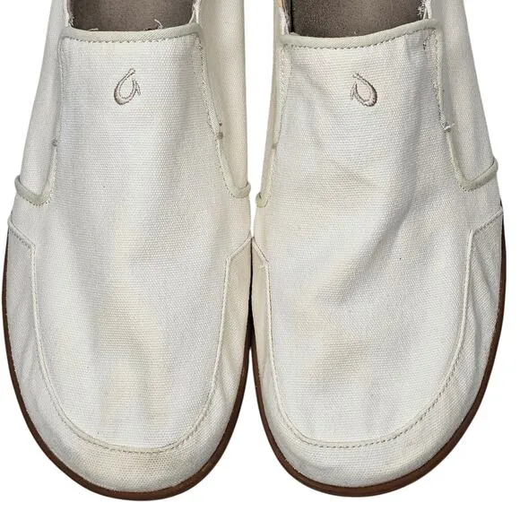 OluKai Men's Nohea Canvas Slip-On Comfort Shoe Size 14