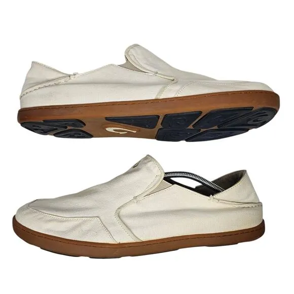OluKai Men's Nohea Canvas Slip-On Comfort Shoe Size 14