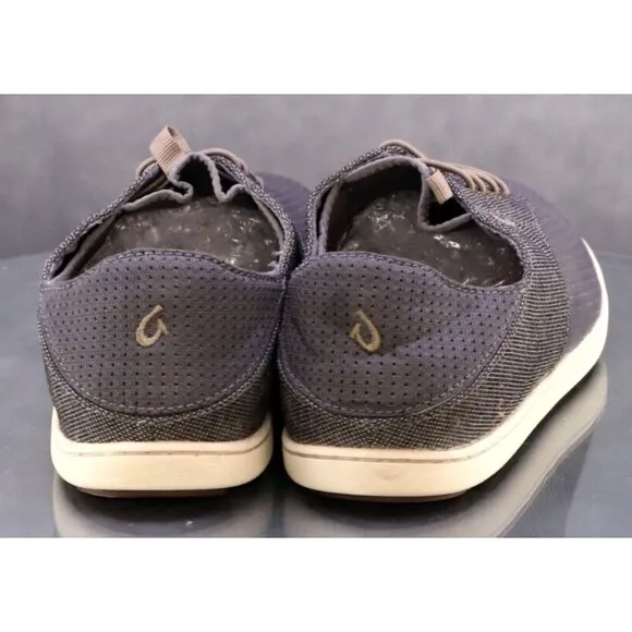 Olukai Nohea Moku $130 Men's Knit Sneakers Shoes Size 8.5 Gray