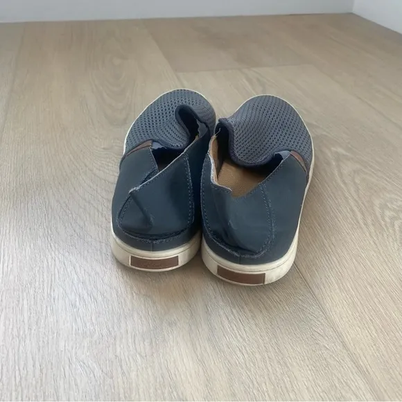 Olukai Pehuea Gray Knit Slip On Sneakers