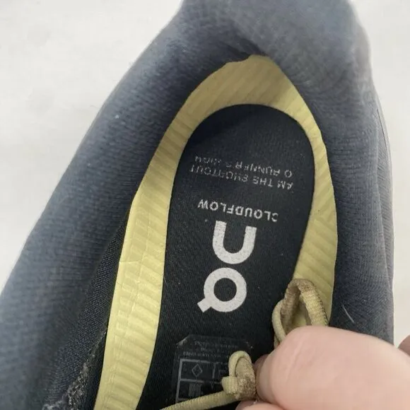 On Cloud Cloudflow Running Shoes Sneakers Women's Size 9 Gray Yellow