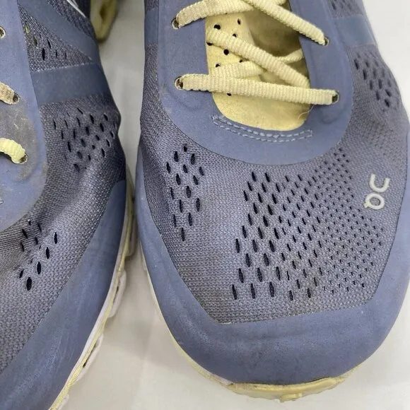 On Cloud Cloudflow Running Shoes Sneakers Women's Size 9 Gray Yellow