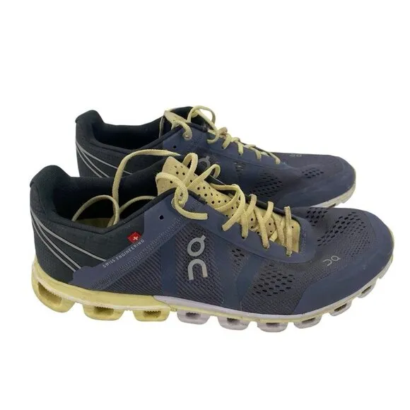 On Cloud Cloudflow Running Shoes Sneakers Women's Size 9 Gray Yellow