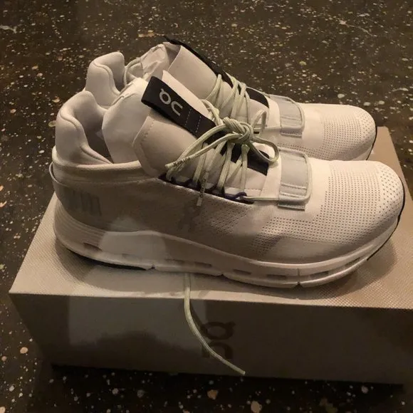 On Cloudnova Sneakers White Mineral Style 26.98989
