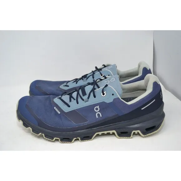 On Cloudventure RUNNING Shoes Men's 14 Blue Trail Hiking Denim/Midnight 32.99049