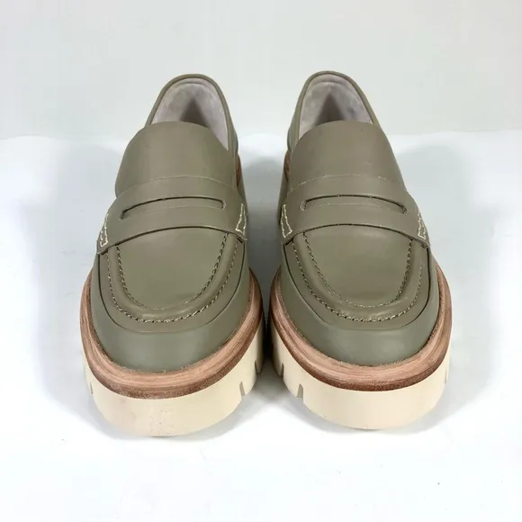 Oncept Seoul Platform Loafers Silver Moss Gray Size 6 7 8 9 NEW MOD. 009 SOL F22