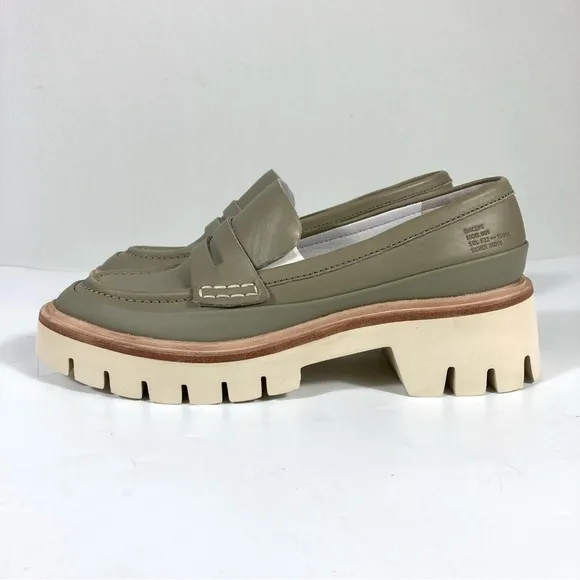 Oncept Seoul Platform Loafers Silver Moss Gray Size 6 7 8 9 NEW MOD. 009 SOL F22