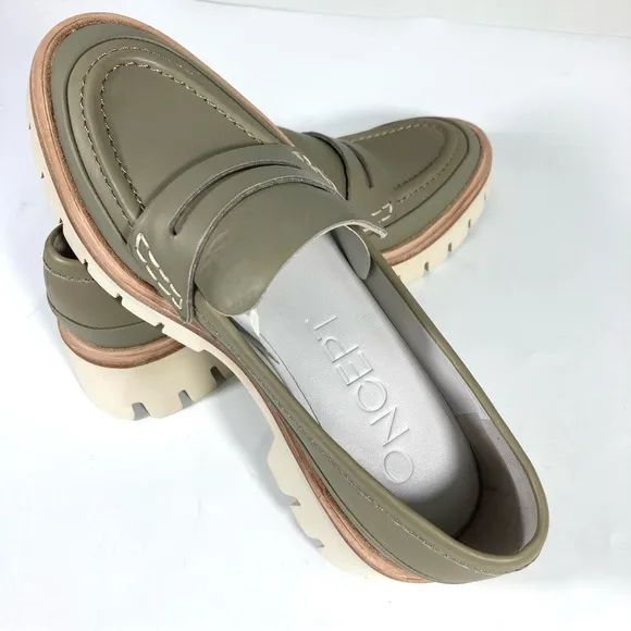 Oncept Seoul Platform Loafers Silver Moss Gray Size 6 7 8 9 NEW MOD. 009 SOL F22