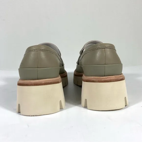 Oncept Seoul Platform Loafers Silver Moss Gray Size 6 7 8 9 NEW MOD. 009 SOL F22