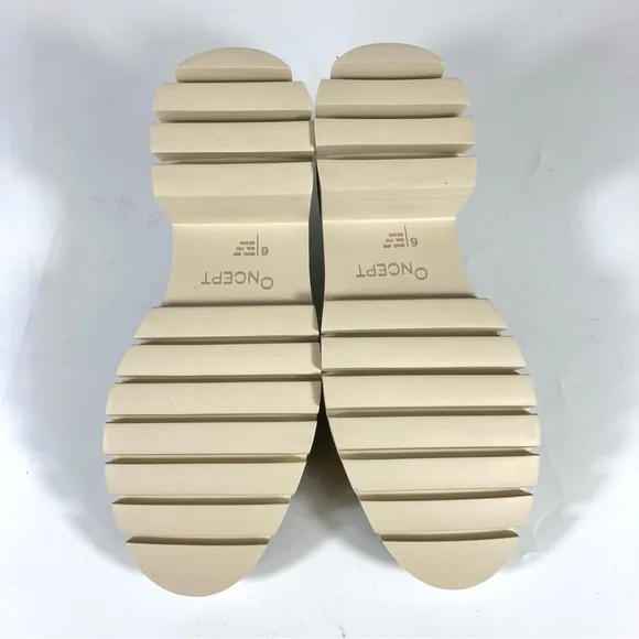 Oncept Seoul Platform Loafers Silver Moss Gray Size 6 7 8 9 NEW MOD. 009 SOL F22