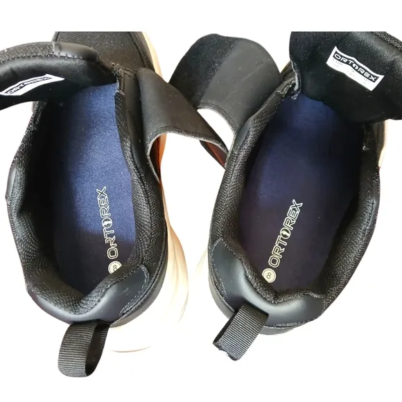 ORTOREX Womens Black Orthopedic Diabetic Walking Edema-Size 11
