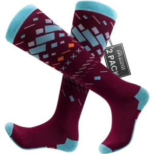 OutdoorMaster Ski Socks, 2-Pair Pack Skiing and Snowboarding Socks