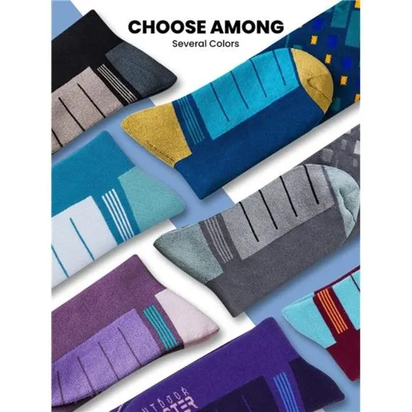OutdoorMaster Ski Socks, 2-Pair Pack Skiing and Snowboarding Socks