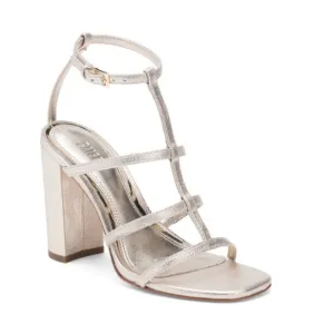 PAIGE Light Gold Leather Scarlet Sandals