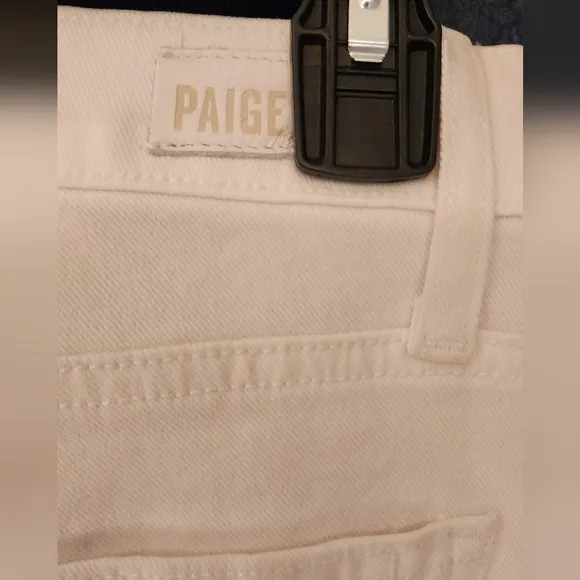 PAIGE Women's Hoxton High-Rise Skinny  Crop Jean In White Size 27