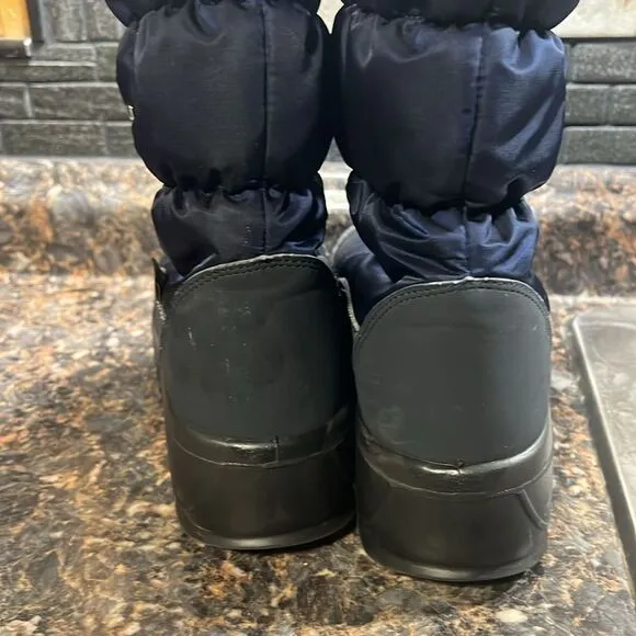 Pajar Canada &quot;Toboggan 2.0&quot; Tall Nylon Boots dark blue size 8.5