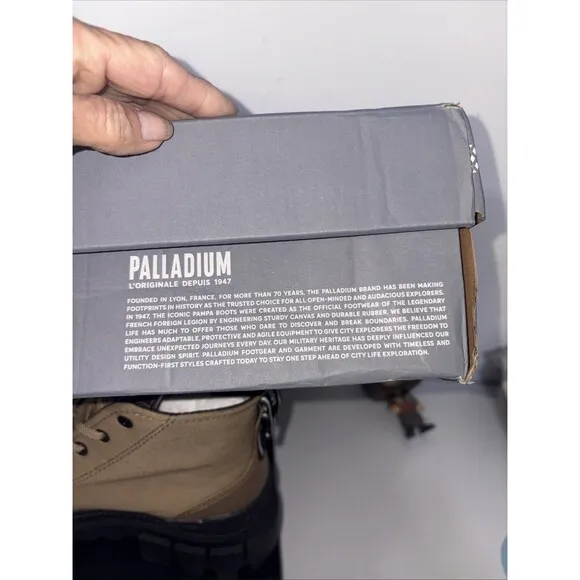 PALLADIUM Revolt Hi Tx, in Olive. NEW IN BOX! Women Size 7/EU 38 🌱 Vegan