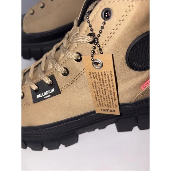 PALLADIUM Revolt Hi Tx, in Olive. NEW IN BOX! Women Size 7/EU 38 🌱 Vegan