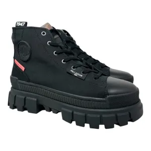 Palladium Women’s Revolt Hi TX Round Toe Hiking Boots 97242-010-M Black Size 8