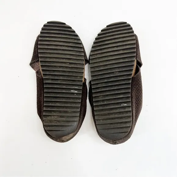 Pedro Garcia Alena Perforated Suede Crossover Sandals, size 35