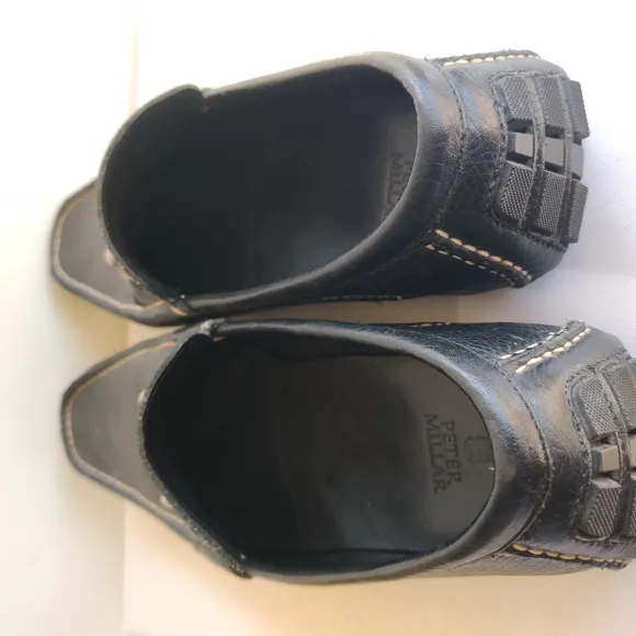 Peter Millar Black Slip-On Loafers with Classic Design