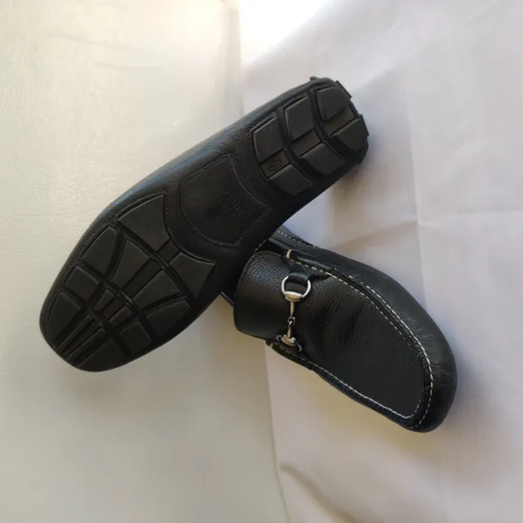 Peter Millar Black Slip-On Loafers with Classic Design