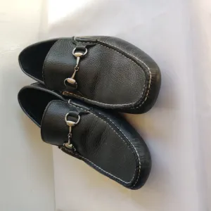 Peter Millar Black Slip-On Loafers with Classic Design