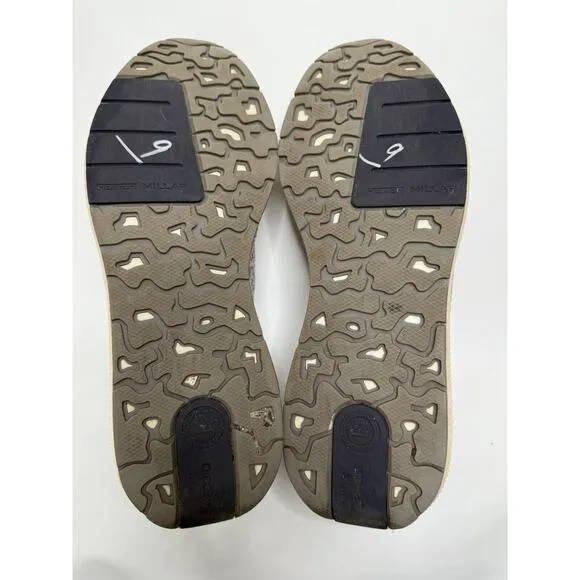 Peter Millar Hyperlight Apollo Shoes Men’s Knit Slip On Sneakers Gray Size 9