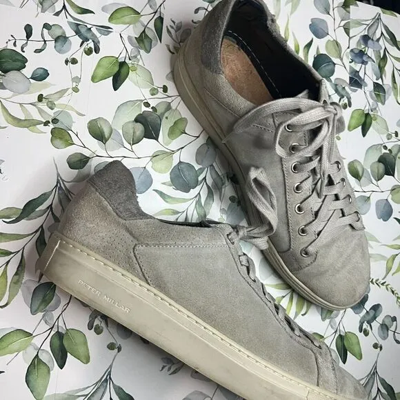 Peter Millar Hyperlight Drift Knit Gray Sneakers 11