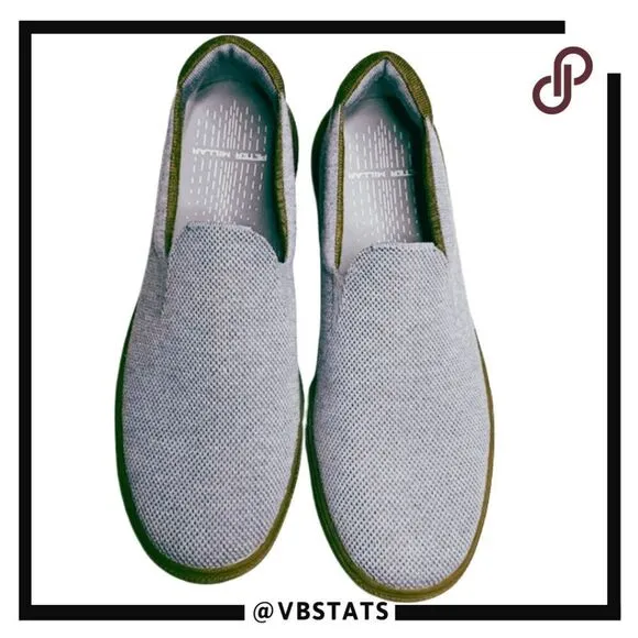 Peter Millar Drift Men's Golf Slip On Casual Sneakers Mountain Gray Size 11