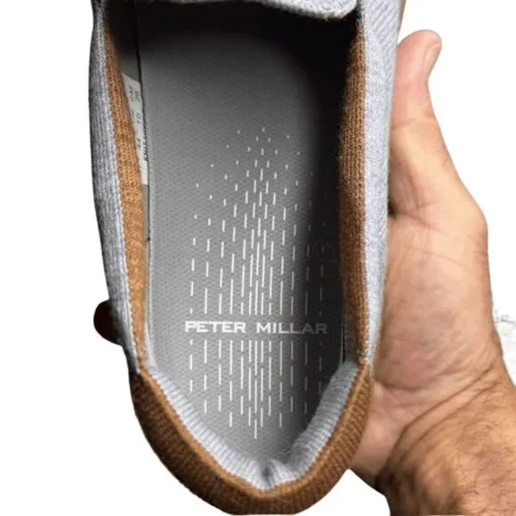 Peter Millar Drift Men's Golf Slip On Casual Sneakers Mountain Gray Size 11