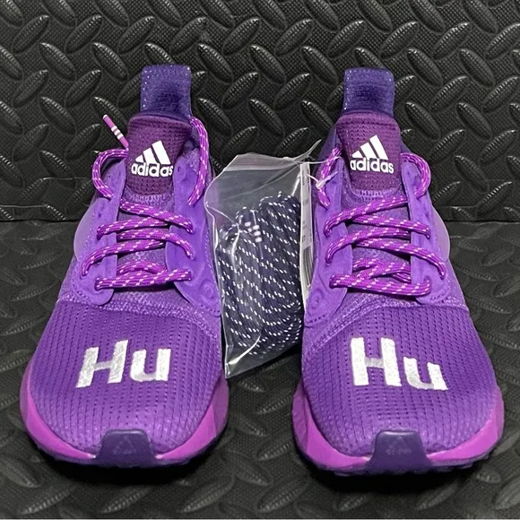 Pharrell X Adidas Solar HU PRD Glide Purple Sneakers Mens Size 5 Womens Size‎ 6