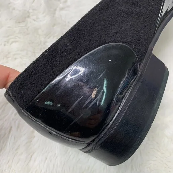 Pierre Cardin Men’s Black Patent Leather Loafers Size 9.5