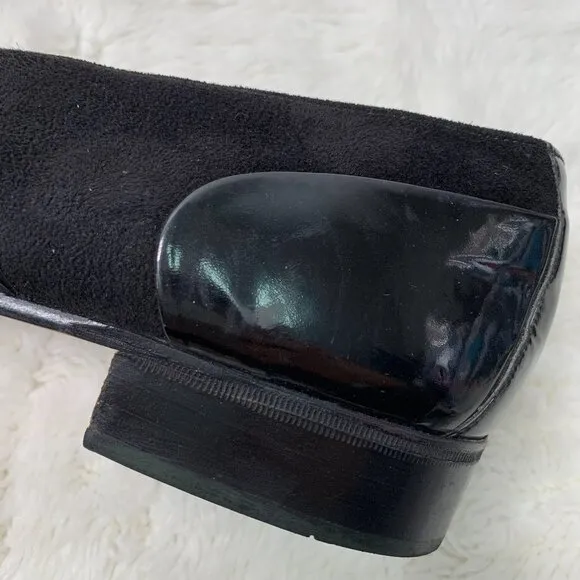 Pierre Cardin Men’s Black Patent Leather Loafers Size 9.5