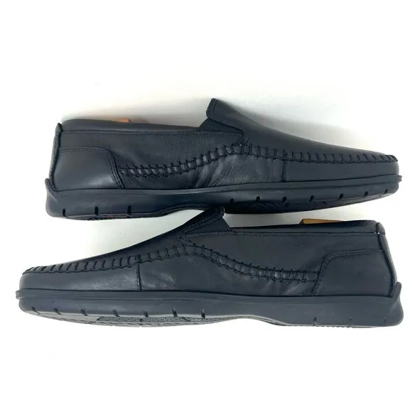 Pikolinos Men’s Marbella Slip On Loafer Sz 42 EU 8.5 US Black Leather EUC $180
