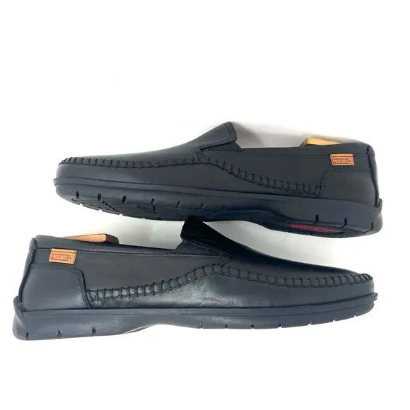 Pikolinos Men’s Marbella Slip On Loafer Sz 42 EU 8.5 US Black Leather EUC $180