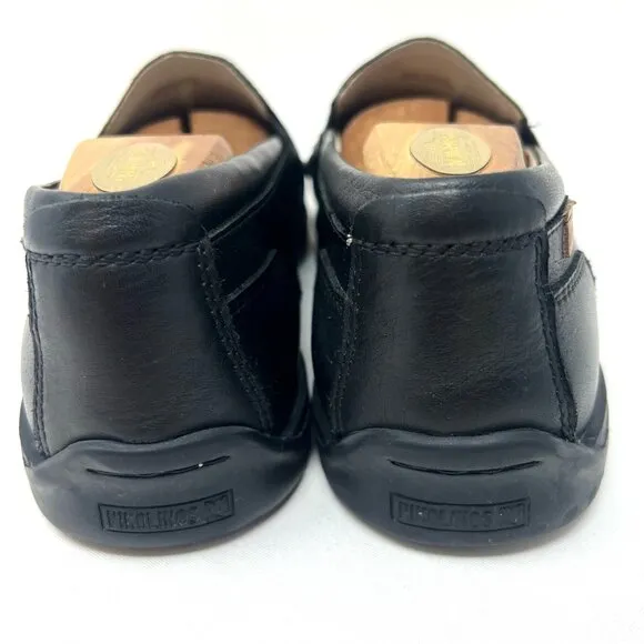 Pikolinos Men’s Marbella Slip On Loafer Sz 42 EU 8.5 US Black Leather EUC $180