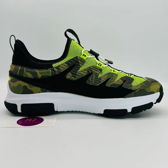 Polo Ralph Lauren Men's Adventure 300LT Sneakers Black/ Yellow/ Camo Size 10.5