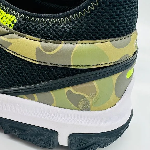 Polo Ralph Lauren Men's Adventure 300LT Sneakers Black/ Yellow/ Camo Size 10.5