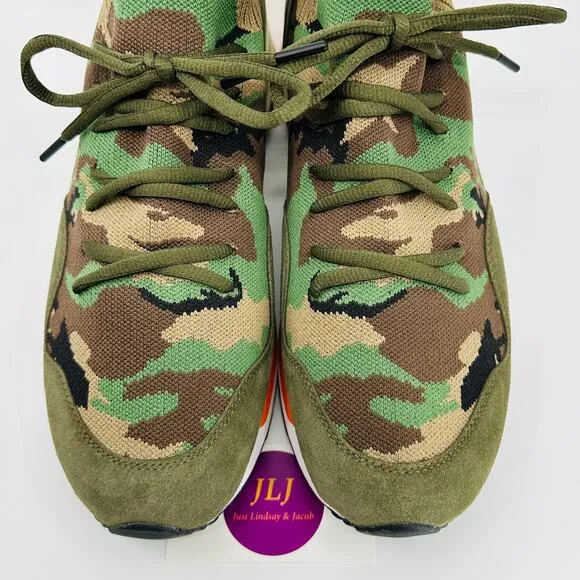 Polo Ralph Lauren Men's Trackster 200II Camo Knit Casual Sneakers Size 12