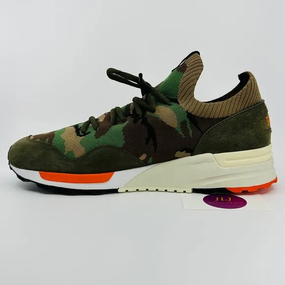 Polo Ralph Lauren Men's Trackster 200II Camo Knit Casual Sneakers Size 12